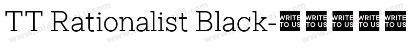 TT Rationalist Black字体转换